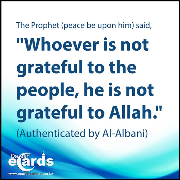 Being Grateful to People