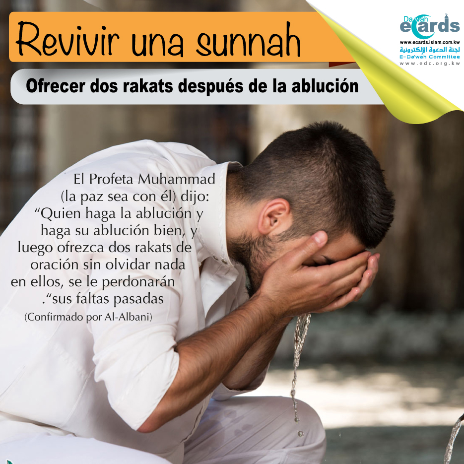 Revivir un Sunna: ofrecer dos rakats después de la ablución