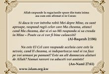 Allah raspunde rugilor