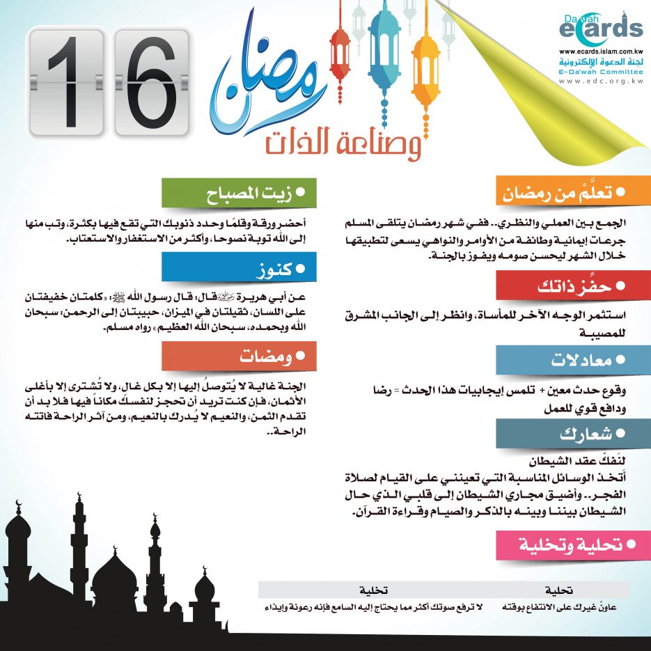 رمضان وصناعة الذات (16)