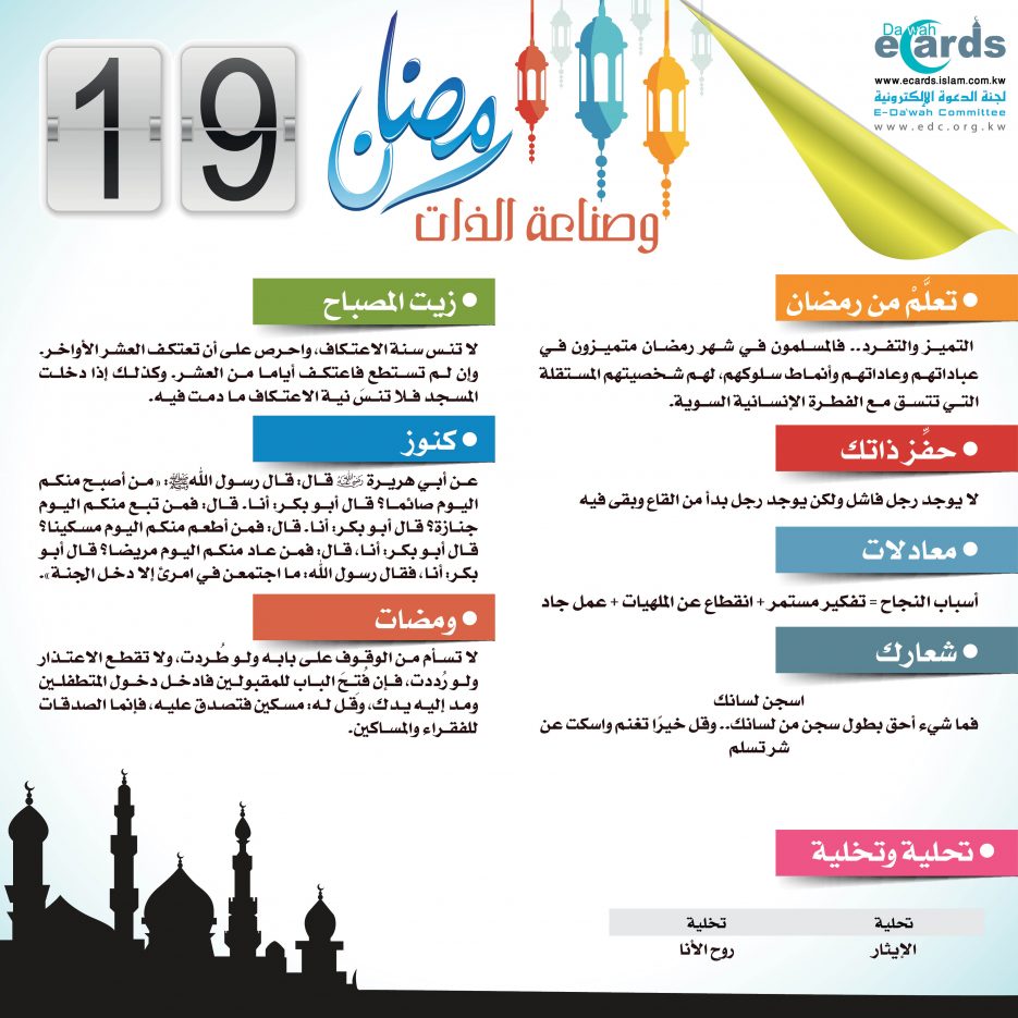 رمضان وصناعة الذات (19)
